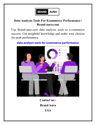 Data Analysis Tools For Ecommerce Performance  Brand-aura.com
