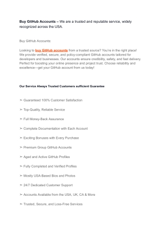 The Secure Guide On How To Buy GitHub Accounts