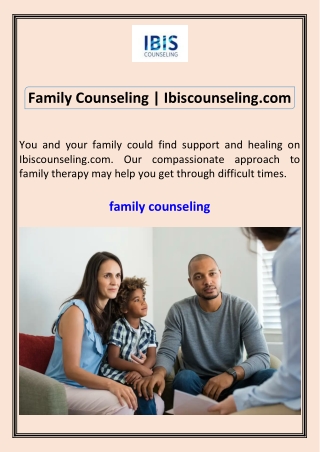 Family Counseling  Ibiscounseling.com