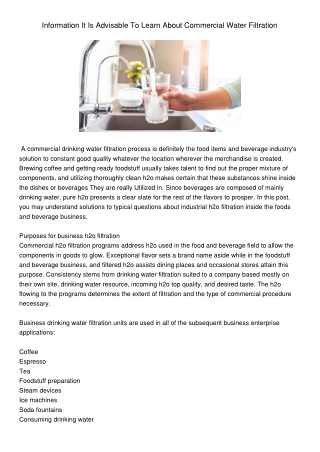 InformationItIsAdvisableToLearnAboutCommercialWaterFiltration907