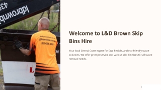 Simplifying Waste Management Reliable Skip Bin Hire for Homes & Businesses on the Central Coast