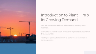 Boosting Project Success with Expert Plant Hire Services in Brisbane & QLD