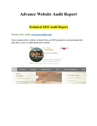 Advance Website Audit for (www.graysonlife.com_)
