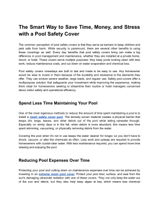 The Smart Way to Save Time, Money, and Stress with a Pool Safety Cover (1)