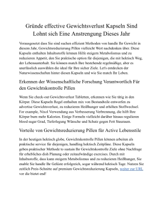 Gründe Gewichtsreduzierung Kapseln Sind Lohnt sich Wirklich Versucht Dieses Jahr