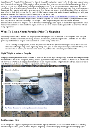 Pergola Vs Deck: Which Exterior Framework Is Right?