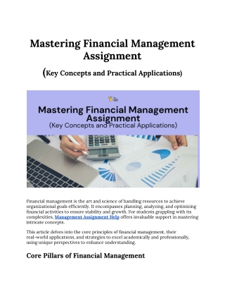 Mastering Financial Management Assignment