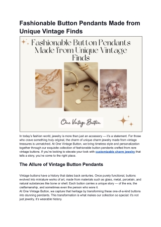 Meaningful Gifts With Customizable Charm Jewelry Creations