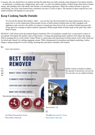 6 reasons why you should have an outdoor kitchen