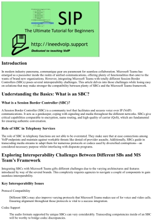 Analyzing Integration Issues Between Various SBs and MS Team’s Framework