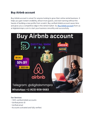 Buy Airbnb account