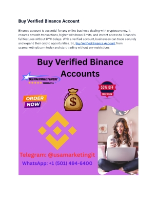 Buy Verified Binance Account – Verified & Aged LinkedIn Profiles for Sale