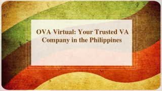 OVA Virtual Your Trusted VA Company in the Philippines