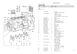 HURLIMANN elite 6135-xb Tractor Parts Catalogue Manual Instant Download