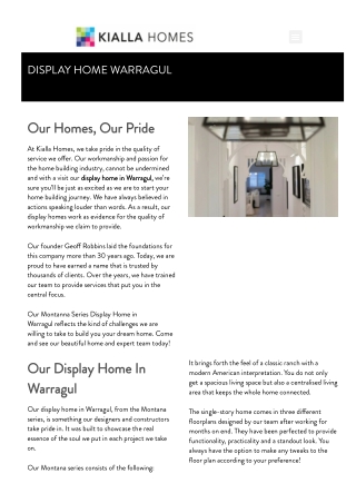 Display Home Warragul