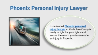 Phoenix Personal Injury Lawyer