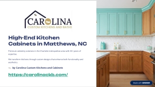 High-End Kitchen Cabinets Matthews NC