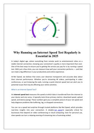 Net Speed | Net speed