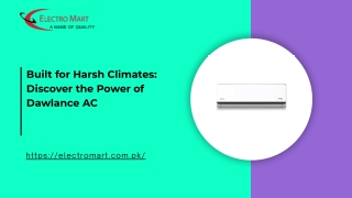 Built for Harsh Climates Discover the Power of Dawlance AC