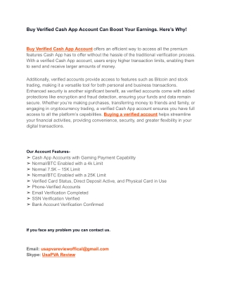 Complete Guide to Buying a Verified Cash App Account