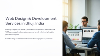 Web Design & Development Service Company Bhuj, India | WRTeam