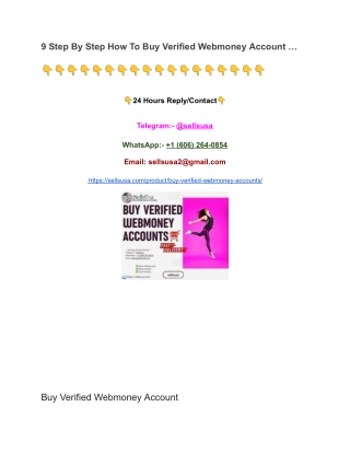 9 Step By Step How To Buy Verified Webmoney Account …