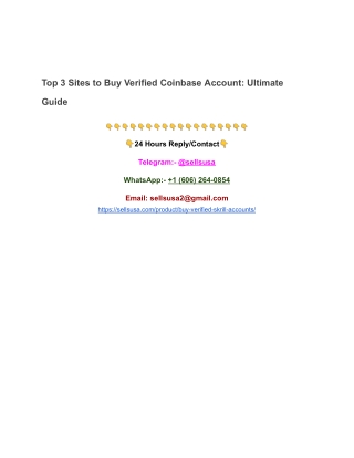 Top 3 Sites to Buy Verified Coinbase Account_ Ultimate Guide - Copy