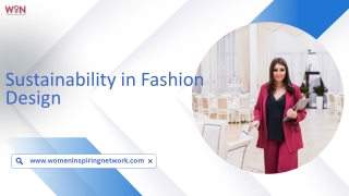 Sustainability in Fashion Design