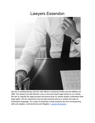 Lawyers Essendon