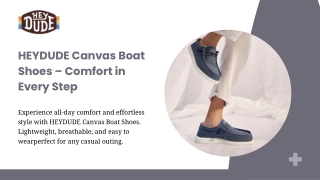 Easygoing Style with Canvas Boat Shoes