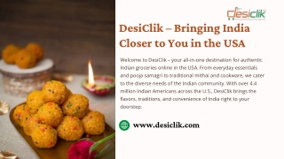 DesiClik – Your Indian Grocery Hub in the USA