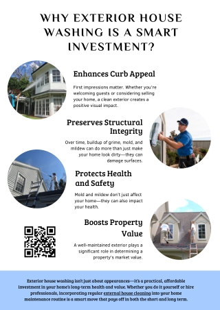 Why Exterior House Washing Is a Smart Investment?