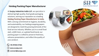 Hotdog Packing Paper Manufacturer