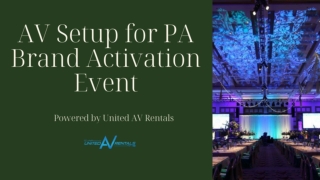 AV Setup for PA Brand Activation Event – Seamless Sound & Display