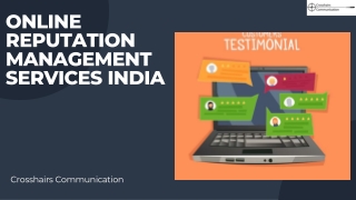 Online Reputation Management Services in India