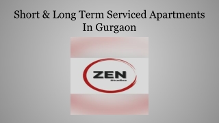 Short & Long Term Serviced Apartments In Gurgaon