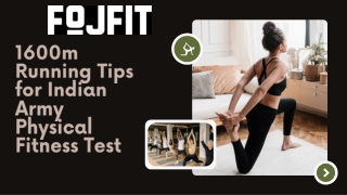 1600m Running Tips for Indian Army Physical Fitness Test