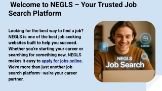 Your Career Starts Here – NEGLS Job Search