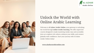 Discover the Power of Online Arabic Learning Today