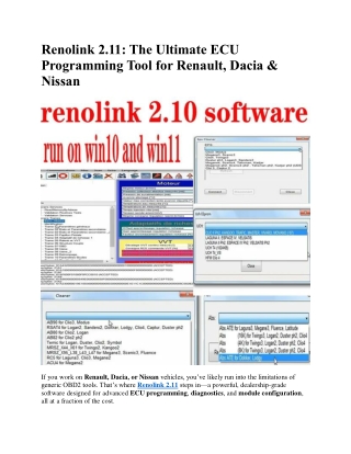 Renolink 2.11(1)