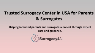 Trusted Surrogacy Center in USA for Parents & Surrogates