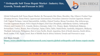 Global Orthopedic Soft Tissue Repair Market