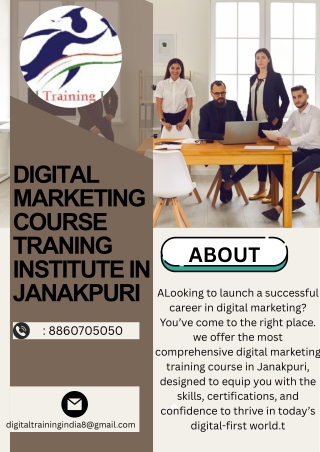 DIGITAL MARKETING COURSE TRANING INSTITUTE IN JANAKPURI