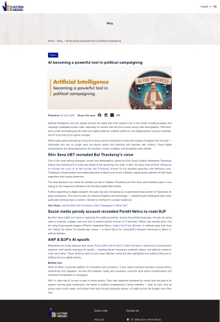 Bal Thackeray to Nehru How AI Is Reshaping Indian Politics