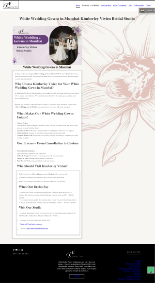 White Wedding Gowns in Mumbai