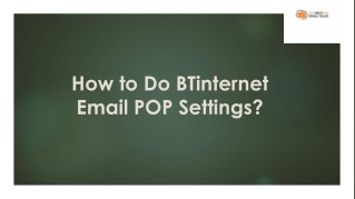 How to Do BTinternet Email POP Settings