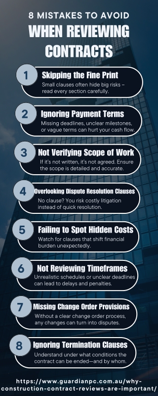 8 Mistakes to Avoid When Reviewing a Construction Contract