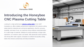 Plasma Cutting Table UAE | honeybee-cnc