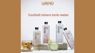 Cocktail mixers tonic water