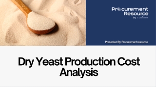 Dry Yeast Production Cost Analysis